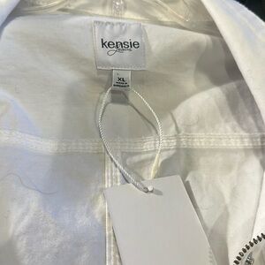 Kensie white zip jacket